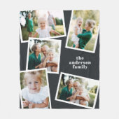 Moderne, stilvolle Multi-Foto-Wohngestaltung Fleecedecke (Vorderseite)