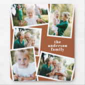 Moderne, stilvolle Multi-Foto-Wohngestaltung Mousepad (Vorne)