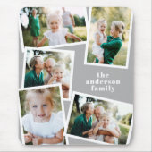 Moderne, stilvolle Multi-Foto-Wohngestaltung Mousepad (Vorne)