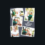 Moderne, stilvolle MultiFoto-Familie blaue Wohnges Leinwanddruck<br><div class="desc">Moderne,  stilvolle Multi-Foto-Wohngestaltung. Moderne marineblaue Farbe kann geändert werden.</div>