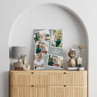 Moderne, stilvolle MultiFoto-Familie blaue Wohnges