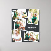 Moderne, stilvolle MultiFoto-Wohngestaltung-Imitat Leinwanddruck (Vorderseite)