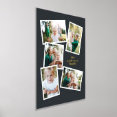 Moderne, stilvolle MultiFoto-Wohngestaltung schwar Foliendrucke (Ablage )