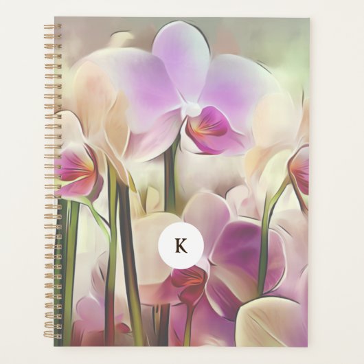 Moderne, stilvolle Orchids | Ihren ursprünglichen Planer (Vorderseite)