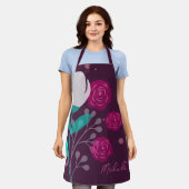 Moderne, stilvolle Personalisierte Schürze mit Blu (Getragen)