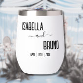 Moderne, stilvolle Personalisierte Schwarz-Text-Ho