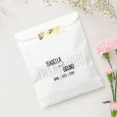 Moderne, stilvolle Personalisierte Schwarz-Text-Ho Geschenktütchen (Versiegelt)