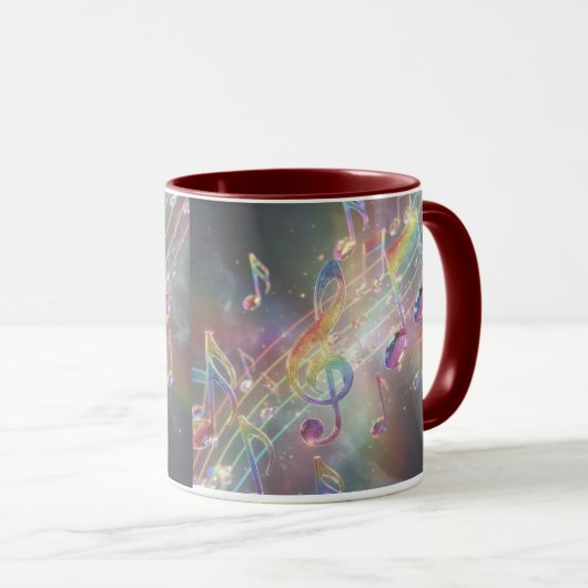 Moderne, stilvolle Pitch Notes Tasse (VorderseiteRechts)