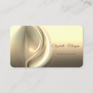Moderne Stilvolle Professionelle, Gold, Abstrakt Visitenkarte
