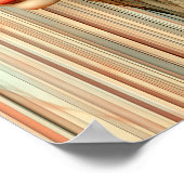 Moderne stilvolle Regenbogen Abstrakt Schöne Frau Poster (Ecke)