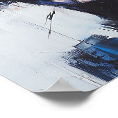 Moderne stilvolle Regenbogen Abstrakt Schöne Frau Poster (Ecke)