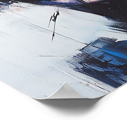 Moderne stilvolle Regenbogen Abstrakt Schöne Frau Poster (Ecke)