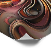 Moderne stilvolle Regenbogen Abstrakt Schöne Frau Poster (Ecke)