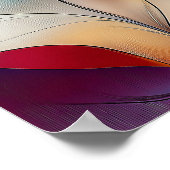 Moderne stilvolle Regenbogen Abstrakt Schöne Frau Poster (Ecke)