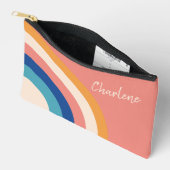 Moderne stilvolle Retro-Kosmetik Zubehörtasche (Offen)