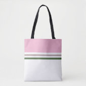 Moderne, stilvolle Retro Streifen gestreift Tasche (Vorderseite)