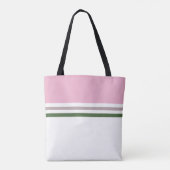 Moderne, stilvolle Retro Streifen gestreift Tasche (Rückseite)