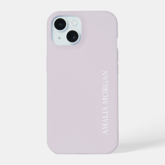 Moderne stilvolle rosa Monogramm iPhone 15 Hülle
