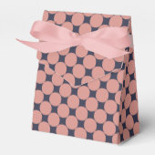 Moderne stilvolle rosa Punkte Geschenkschachtel (Vorderseite)