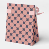 Moderne stilvolle rosa Punkte Geschenkschachtel (Rückseite)