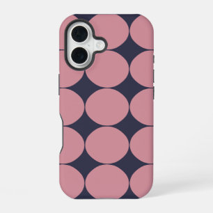 Moderne stilvolle rosa Punkte iPhone 16 Hülle