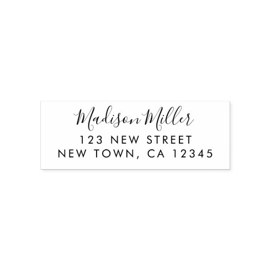 Moderne stilvolle Rücksendeadresse Permastempel (Design)