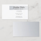 Moderne stilvolle Schlichte Berufliche Trending Cl Visitenkarte (Vorne/Hinten)