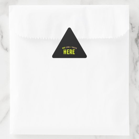 MODERNE, STILVOLLE, SCHWARZE BEUTEL DREIECKIGER AUFKLEBER (Tasche)