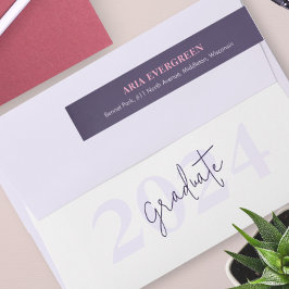 Moderne, stilvolle Script Abschluss Rücksendeadres