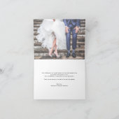 Moderne, stilvolle Script-Foto Hochzeit Vielen Dan (Innenseite)