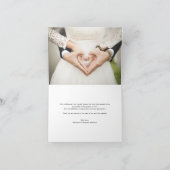 Moderne, stilvolle Script-Foto Hochzeit Vielen Dan (Innenseite)