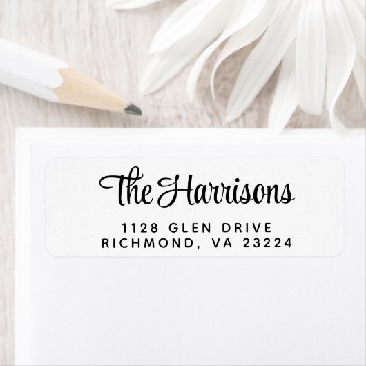 Moderne, stilvolle Script-Rücksendeadresse (Insitu)