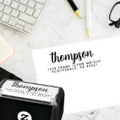 Moderne, stilvolle Script Wedding Rücksendeadresse Permastempel