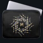 Moderne, stilvolle Star Pattern Monogram personali Laptopschutzhülle<br><div class="desc">Moderne Stylish Star Pattern Monogram Personalize Laptop Sleeve hat ein modernes,  einzigartiges Design aus Dreiecken und Sternen zu genießen. Personalisiere es.</div>