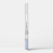 Moderne, stilvolle Tropfen aus Silber und Blau des Case-Mate iPhone Hülle (Rückseite / Rechts)