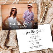 Moderne, stilvolle Typografie Script 1 Foto Hochze Save The Date