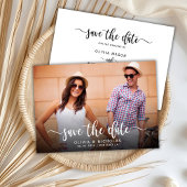 Moderne, stilvolle Typografie Script 1 Foto Hochze Save The Date
