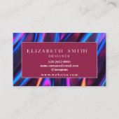 Moderne, stilvolle Visitenkarte (Rückseite)