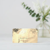 Moderne, stilvolle Wasserfarbe ,Goldene Konfetti Visitenkarte (Stehend Vorderseite)