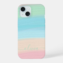 Moderne stilvolle Wasserfarbe Regenbogen-Monogramm