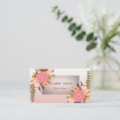 Moderne, stilvolle Watercolor-Blume Visitenkarte (Stehend Vorderseite)