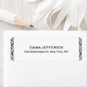 Moderne stilvolle White Trendy Einzigartige Floral (Insitu)