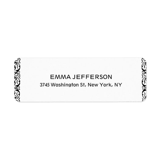 Moderne stilvolle White Trendy Einzigartige Floral (Vorne)