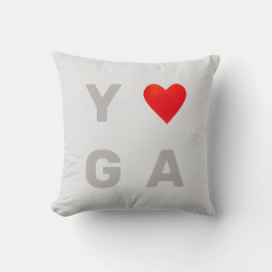 Moderne stilvolle Yoga-Herz Kissen