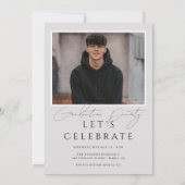 Moderne, stilvolle Zeitschrift Cover | FOTO ABSCHL Einladung (Rückseite)