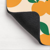 Moderne stilvolle Zitrusfrucht-Orangen-Muster Mousepad (Ecke)