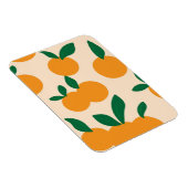 Moderne stilvolle Zitrusfrüchte Orangen Muster Magnet (Rechte Seite)