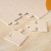 Moderne stilvolle Zitrusfrüchte Orangen Muster Puzzle (Seite)
