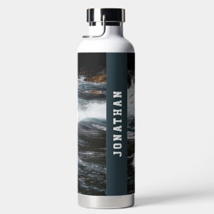 Moderne, stimmungsvolle persönliche Ocean Waves Trinkflasche