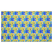 Moderne Stoffe aus gelben und blauen Blumen (Fat Quarter (45,7 x 55,9 cm))